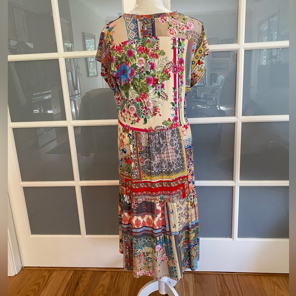 Multicolor Patchwork Dress - Picture 8 of 11
